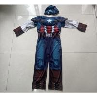 ราคา ชุดคอสตูมฮีโร่ มีกล้าม มือสอง Captain America Costume (22203842676)