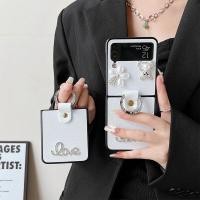 ราคา เคส vivo y200 เคส y200 5g เหมาะสําหรับ Samsung เกาหลี Zflip3/4 พับหน้าจอพลิกเคสโทรศัพท์ Rhinestone หมี Camellia แหวนหรูหรา (40279916083)