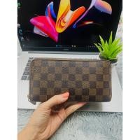 ราคา กระเป๋าสตางค์ LOUIS VUITTON Zippy long damier Wellet มือสองสภาพสวยใช่งานทั่วไปแคนวาสชัด ภายในสะอาดขอบมุมไม่ปริสวย (28311345105)