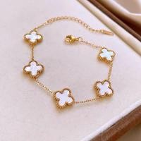 ราคา สร้อยข้อมือโคลเวอร์สี่ใบสร้อยข้อมือโคลเวอร์สี่ใบไทเทเนียม (43129791117)