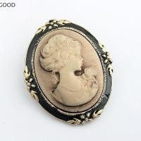 ราคา [GD] ผู้หญิง Vintage Cameo เข็มกลัดหรูหรา Pin งานแต่งงานโบราณ Charm Portrait เข็มกลัด Pin TH (44274405668)