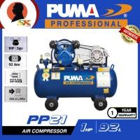 ราคา PUMA ปั๊มลมสายพาน 2 สูบ กำลัง 1 แรงม้า ขนาดถัง 92 ลิตร รุ่น PP21-PPM220V (22484676003)