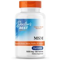 ราคา [พร้อมส่ง]Doctor's Best, Best MSM, 1500 mg, 120 Tablets (1082600140)