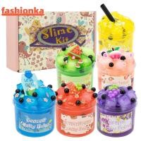 ราคา FASHIONKA Slime Kit, Non-Sticky 300ml/70ml Jelly Cube Slime, ผลไม้นุ่ม Crunchy ความเครียดบรรเทา Glitter Slime Party Favor ของขวัญ (52308592452)