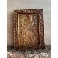ราคา เทพเจ้ากวนอูไม้สักแกะสลัก ขนาด 15 ซม.x 20 ซม. (27469333881)