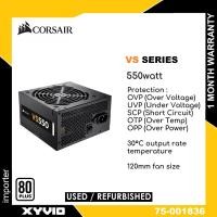 ราคา CORSAIR VS Series VS550 550watt UK Version PSU 80 PLUS® พาวเวอร์ซัพพลาย PSU ได้รับการรับรองสีขาว 550w (53154917662)