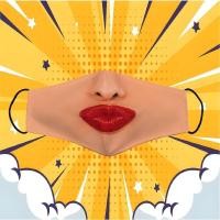 ราคา ลิปสติกสีแดงสวย Chu Lip Mask สําหรับสวมใส่เครื่องแต่งกายไปทํางานและเล่นสนุกและราคาถูก (41363488433)