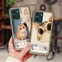 ราคา กันน้ํา 3D เคสโทรศัพท์สําหรับ Nokia HMD Pulse/Pulse+/Pulse Pro ผู้ถือโทรศัพท์ Soft Case สามมิติกระเป๋าโทรศัพท์ฝาหลังทนทานน่ารัก Kickstand กระจกแต่งหน้าออกแบบแฟชั่น (56608031682)