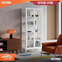 ราคา [จัดส่งพร้อมติดตั้งฟรี] KIOSK ตู้โชว์ 5ชั้น ทรงสูงรุ่น Sleek พร้อมกระจกใส 3 ด้านขนาด 80*35*180 cms. (27173361282)