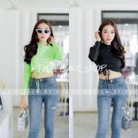 ราคา เสื้อครอปรูดช่วงข้างสีสะท้อนแสง (2009060001)