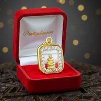 ราคา จี้พระหลวงปู่ทวด ชุบเศษทองแท้ ล้อมเพชร วัดช้างไห้ (28480708888)