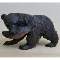 ราคา งานแกะสลักไม้ หมีคาบปลา Handmade สินค้าญี่ปุ่นมือสอง (858005619)
