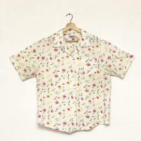 ราคา เสื้อฮาวายลายดอกไม้สีขาว (10672453075)