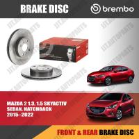 ราคา Brembo จานเบรค MAZDA 2 Skyactiv 1.3 1.5D 2015-2022 มาสด้า 2 1.3 1.5 ดีเซล 4 ประตู, 5 ประตู 2015-2022 [หน้า, ดิสก์หลัง] (22450616542)