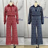 ราคา (XL) พร้อมส่งชุดเซทเสื้อกางเกงปักหัวใจสีแดง งานป้าย Chalita แท้ มือ1 ป้ายห้อย (23351564189)