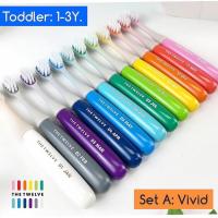 ราคา -พร้อมส่ง- แปรงสีฟันเด็ก The Twelve นำเข้าจากเกาหลี แปรงสีฟันสีRainbow 12สี12ด้าม รุ่นเด็กเล็ก 1-3 ขวบ (9478884249)