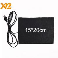 ราคา [XXNZMM] Carbon Fibre USB อุณหภูมิควบคุมอุ่นแผ่นความร้อน 3 เกียร์ DIY ความร้อน LEED (56357896752)