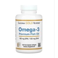 ราคา California Gold Nutrition, Omega-3 Premium Fish Oil 100 Fish Gelatin Softgels (15185536100)
