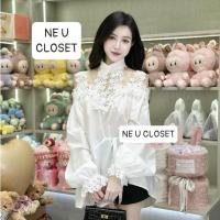 ราคา [พิมพ์ 1] เดรสเชิ้ตลูกไม้เปิดไหล่ มีปก เสื้อคอปก เสื้อแขนยาว เสื้อสีขาว เดรสใส่ทํางาน โรงเรียน มีให้ค่ะ. (50207527168)