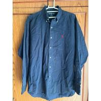 ราคา [ส่งฟรี] เสื้อ Polo Ralph Lauren navy shirt มือสอง (24253279032)