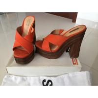 ราคา Schutz heels รองเท้าแตะ สูง 11 ซม (9429256662)