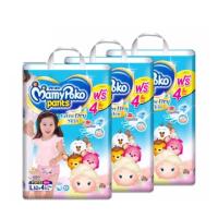 ราคา *ส่งฟรีเคอรี่* MamyPoko extra dry skins Pants Girls L (645433421)