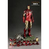 ราคา ( พร้อมส่ง ) HOT TOYS - IRON MAN MK6 PLASTIC VERSION - MMS132 - IRON MAN2 (16299658151)