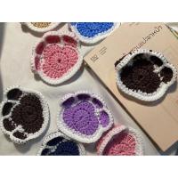 ราคา แผ่นรองแก้วลายเท้าแมว ที่รองแก้วมินิมอล แผ่นรองแก้วถักโครเชต์ ของปัจฉิม (27234945184)