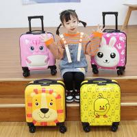 ราคา Suitcase Children รถเข็นเด็ก 18 นิ้ว กระเป๋าเดินทาง กระเป๋าถือ 3D Cartoon (24580647405)
