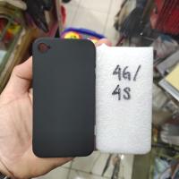 ราคา IPHONE 4 / IPHONE 4G / IPHONE 4S กันชนสไลด์ฮาร์ดเคสกระจกและยาง / softcase สีดําเต็ม (26102860097)