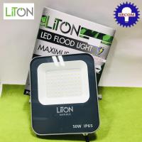 ราคา **ลดล้างสต็อก **LITON ฟลัดไลท์ LED 50W LITON รุ่น MAXIMUS โคมฟลัดไลท์ ป้องกันไฟกระชาก แสงเหลือง (3675180079)