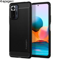 ราคา Spigen Rugged Armor Case Xiaomi RedMi Note 10 Pro - Casing Black Soft Cover Original Shock Proof Drop Protection (25400973045)