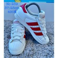 ราคา มือสองสภาพใหม่ Adidas Superstars White/Red Size 37/23cm (54001710286)