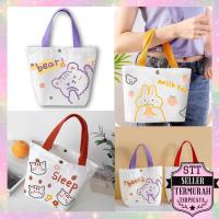 ราคา STT Mini Canvas Tote Bag Womens Korean Style Tote Bag Small Handbag Canvas Makeup Bag Cosmetic Case Canvas Lunch Bag Mini Canvas Bag Womens Bag (18084282382)