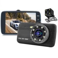 ราคา T657กล้องติดรถยนต์หน้า/หลัง รุ่น Full HD 1080P จอ 4 นิ้ว (19783368314)