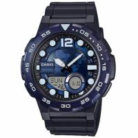 ราคา CASIO Standard นาฬิกาข้อมือผู้ชาย สีน้ำเงิน สายเรซิน รุ่น AEQ-100W-2AVDF (294009563)