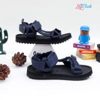 ราคา LILY และ CLARK รองเท้าแตะภูเขาเด็กสีกรมท่าเรียบง่าย SG02 (42253807335)