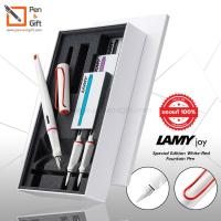 ราคา LAMY Joy Special Edition White-Red Fountain Pen Calligraphy Nib 1.1+1.5+1.9 mm GiftSet (4245510965)