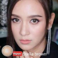 ราคา Stella Pitchylens Lovely Wink สายตา -00 ถึง -1000 brown gray ระบุยี่ห้อ ถามก่อน Contactlens บิ๊กอาย (2795105640)