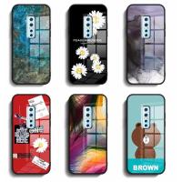 ราคา เคสกระจก VIVO 1910 V17 pro เคสกระจกนิรภัยฮาร์ดฝาหลังขอบซิลิคอนอ่อน (50758764944)