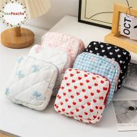 ราคา OnePeache น่ารัก Sweet Love Bow Lattice กระเป๋าเครื่องสําอางขนาดใหญ่ความจุแบบพกพา Girly แต่งหน้าผ้าอนามัยกระเป๋าเก็บกระเป๋าคลัทช์ของขวัญ TH (40779415928)