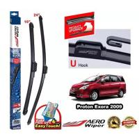 ราคา Proton Exora 2009 Aero Wiper (2 ชิ้น/16"/24") (U Hook) (49504629242)
