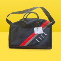 ราคา ELLE Blue Stripe Bag ของแท้ 100% พร้อมป้าย(มือหนึ่ง) (16975234055)