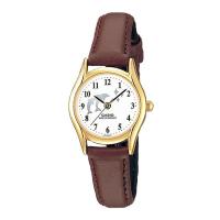 ราคา Casio Standard นาฬิกาข้อมือผู้หญิง สายหนังแท้ รุ่น LTP-1094Q-7B9 (CMG) - สีตาล (1580121351)