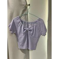 ราคา เสื้อคอกว้างสีม่วงพาสเทล (26153120409)