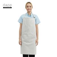 ราคา dapp Uniform ผ้ากันเปื้อน เต็มตัว ลายริ้ว Chelsea Stripe Bib Apron สีขาว(APNW1006) (2005856396)
