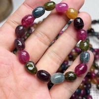 ราคา ลูกปัดข้อมือ 8-9mm สร้อยข้อมือทัวร์มาลีนสีลูกอม กำไรหยกแท้ 100% หินสี กำไลข้อมือไม่ลอกไม่ดำ diy (48952088192)