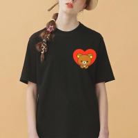 ราคา * * RILAKKUMA UNISEX การ์ตูนพิมพ์กราฟิกแขนสั้นเสื้อยืดแฟชั่น/Oversize/คู่/Plus Size Tee (43129454190)
