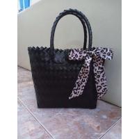 ราคา กระเป๋าสานสีดำผูกโบว์ (3650098271)