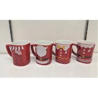 ราคา แก้วเนสกาแฟ เซ็ทแก้วเนสกาแฟลายซานต้า4ใบ (5838985383)